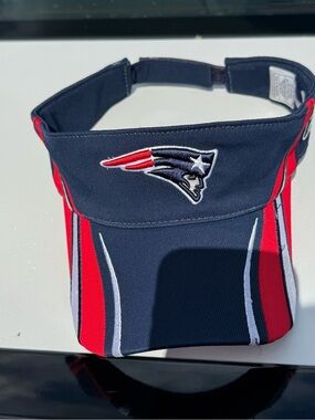 NFL Navy and Red Patriots Visor